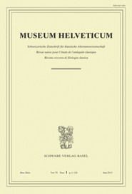 Museum Helveticum - Vol. 70 Fasc. 1