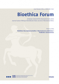 Bioethica Forum 2015 / Volume 8 / No. 4