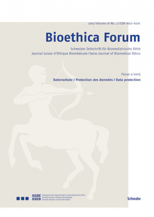 Bioethica Forum 2015 / Volume 8 / No. 2