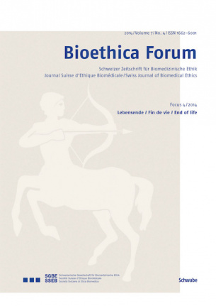 Bioethica Forum 2014 / Volume 7 / No. 4