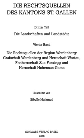 Die Rechtsquellen der Region Werdenberg