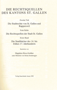 Die Stadtbücher des 14. bis frühen 17. Jahrhunderts