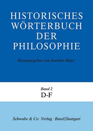 Historisches Wörterbuch der Philosophie (HWPH). Band 2, D-F