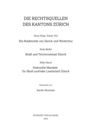 Gedruckte Mandate für Stadt und/oder Landschaft Zürich