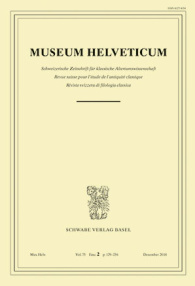 Museum Helveticum - Vol. 75 Fasc. 2