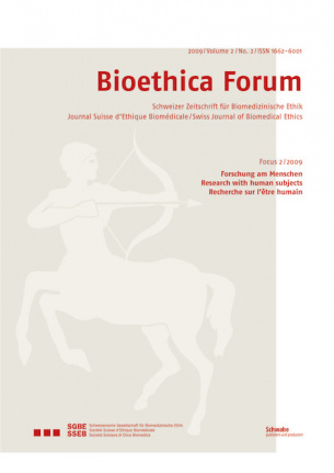 Bioethica Forum 2009 / Volume 2 / No. 2