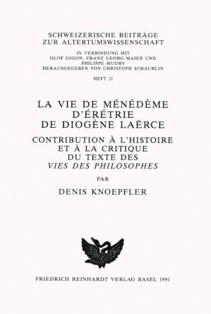 La vie de Ménédème dErétrie de Diogène Laërce