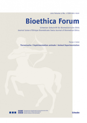 Bioethica Forum 2012 / Volume 5 / No. 1