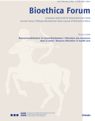 Bioethica Forum 2011 / Volume 4 / No. 3