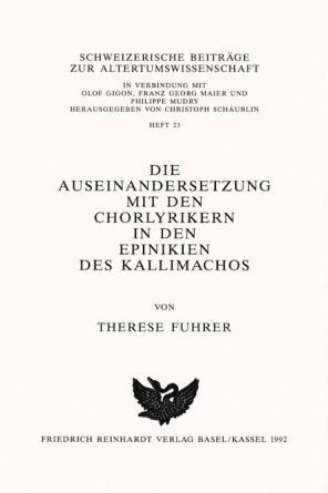 Die Auseinandersetzung mit den Chorlyrikern in den Epinikien des Kallimachos