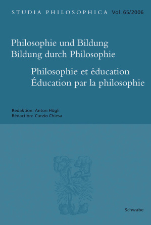 Philosophie und Bildung. Bildung durch Philosophie
