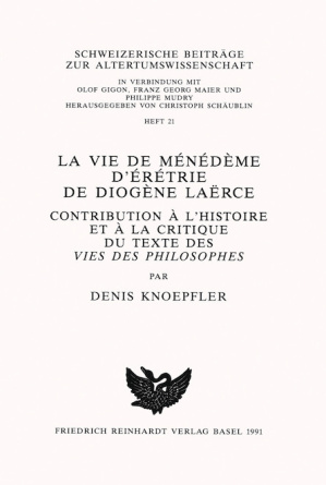 La vie de Ménédème dErétrie de Diogène Laërce
