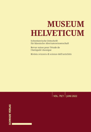 Museum Helveticum - Vol. 79 Fasc. 1