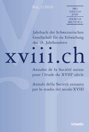 xviii.ch Vol. 1/2010