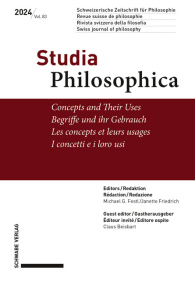 Concepts and Their Uses / Begriffe und ihr Gebrauch / Les concepts et leurs usages / I concetti e i 