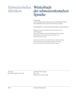 Schweizerisches Idiotikon, XVII, Heft 226