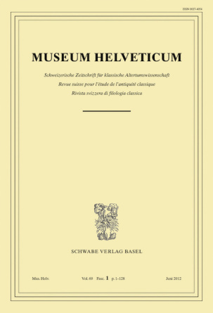 Museum Helveticum - Vol. 69 Fasc. 1