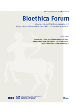 Bioethica Forum / Volume 9 / No. 1