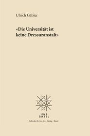 Die Universität ist keine Dressuranstalt