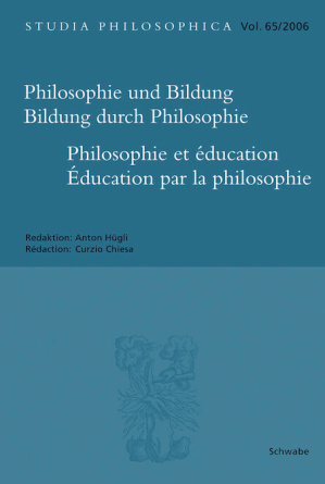 Philosophie und Bildung. Bildung durch Philosophie