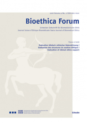 Bioethica Forum / Volume 9 / No. 2