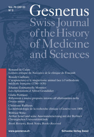 Gesnerus Vol. 70 (2013) No. 2
