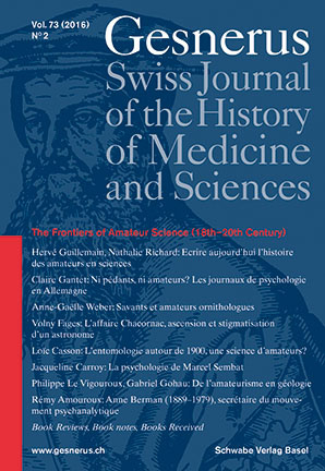 Gesnerus Vol. 73 (2016) No. 2