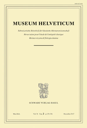 Museum Helveticum - Vol. 74 Fasc. 2