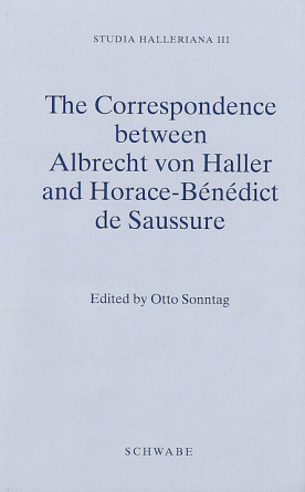The Correspondence between Albrecht von Haller and Horace-Bénédict de Saussure
