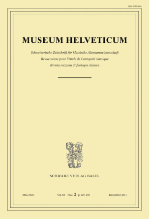 Museum Helveticum - Vol. 68 Fasc. 2