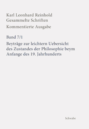 Beyträge zur leichtern Uebersicht des Zustandes der Philosophie beym Anfange des 19. Jahrhunderts