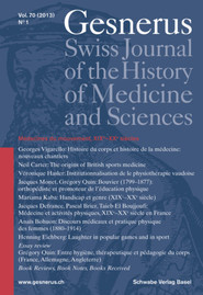 Gesnerus Vol. 70 (2013) No. 1