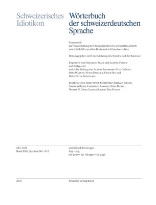 Schweizerisches Idiotikon, XVII, Heft 225