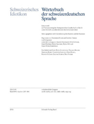 Schweizerisches Idiotikon, XVII, Heft 224