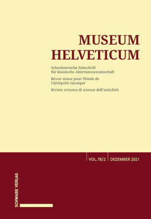Museum Helveticum - Vol. 78 Fasc. 2