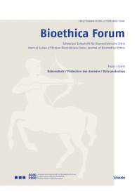 Bioethica Forum 2015 / Volume 8 / No. 2