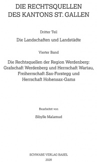 Die Rechtsquellen der Region Werdenberg