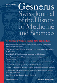 Gesnerus Vol. 73 (2016) No. 2